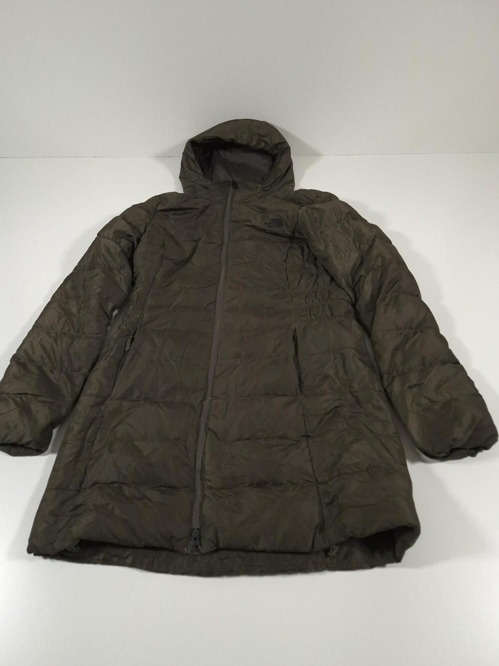 The North Face Women's Gotham Parka II Small Green Down Puffer Hooded